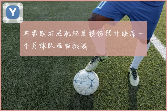 布雷默右屈肌轻度损伤预计缺席一个月球队面临挑战
