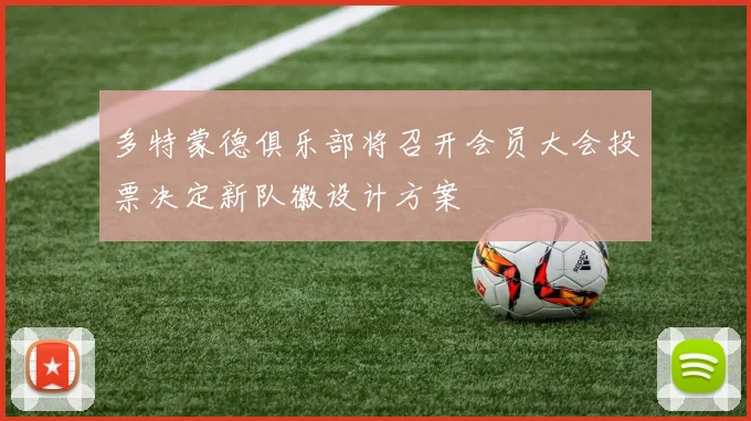 多特蒙德俱乐部将召开会员大会投票决定新队徽设计方案
